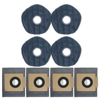 Mop Cloths Dust Bags For Eufy X10 Pro for Omni Robot Vacuum Cleaner Parts(E)