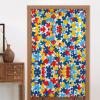 WZYWHJ Autism Awareness Puzzle Pieces Heart Pattern Curtains - Versatile Room Dividers for Home, Office, Kitchen, Bathroom - Stylish and Functional Curtain 34 x 56 in view 4