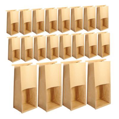 PLAFOPE 50pcs Small Paper Bags for Candy Bread Storage Homemade Bakery Loaf Wrappers
