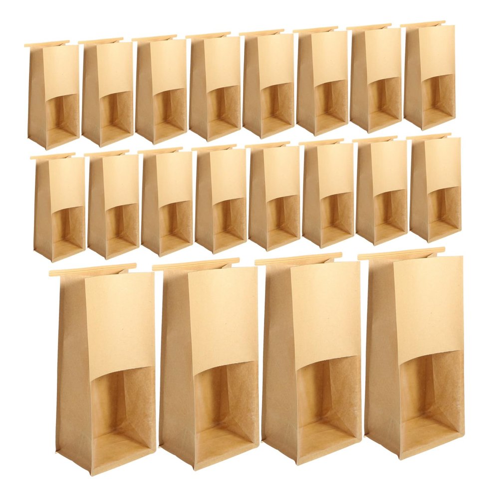 PLAFOPE 50pcs Small Paper Bags for Candy Bread Storage Homemade Bakery Loaf Wrappers