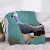 DRTGEDS Washes Well Flannel Cartoon Pigeon 4 Blanket Dual Sided Warm Blanket Winter Warmth Bed Blanket view 4