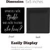 Decor For Home Office Desk When We Have Each Other We Have Everything Wooden Box Sign Farmhouse Ornament 5 X 5 Inch Artwork Desk Shelf Tabletop Wood Home Decor view 3