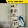 GIOTORENT 5-Wire Garage Shelving Storage Shelves, Metal Shelving Unit Pantry Rack, Kitchen Storage Adjustable Shelf 750Lbs Capacity for Laundry Kitchen Bathroom Organizer(White) view 4