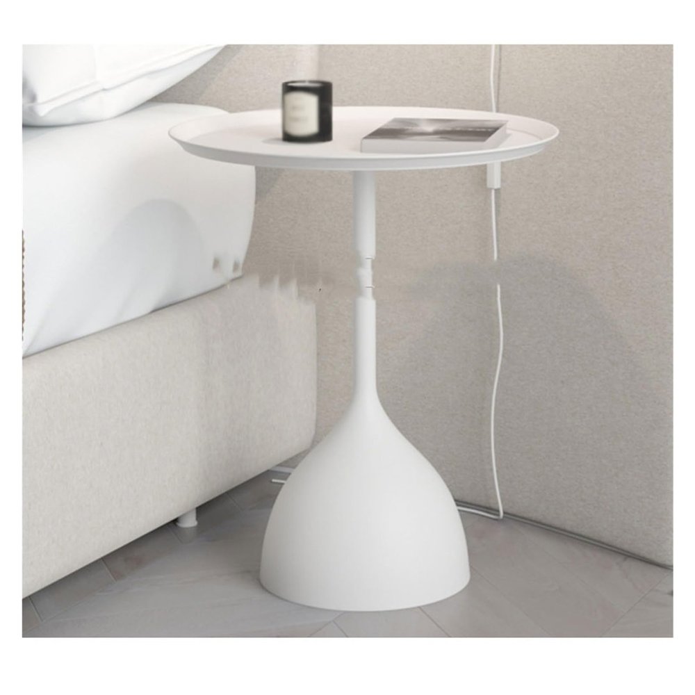 DIEYPOL Night Stand Bedside Table Modern Minimalist Living Room Study Round Bedside Storage Table Bedroom Simple Small Bedside Table Bedstand(B)