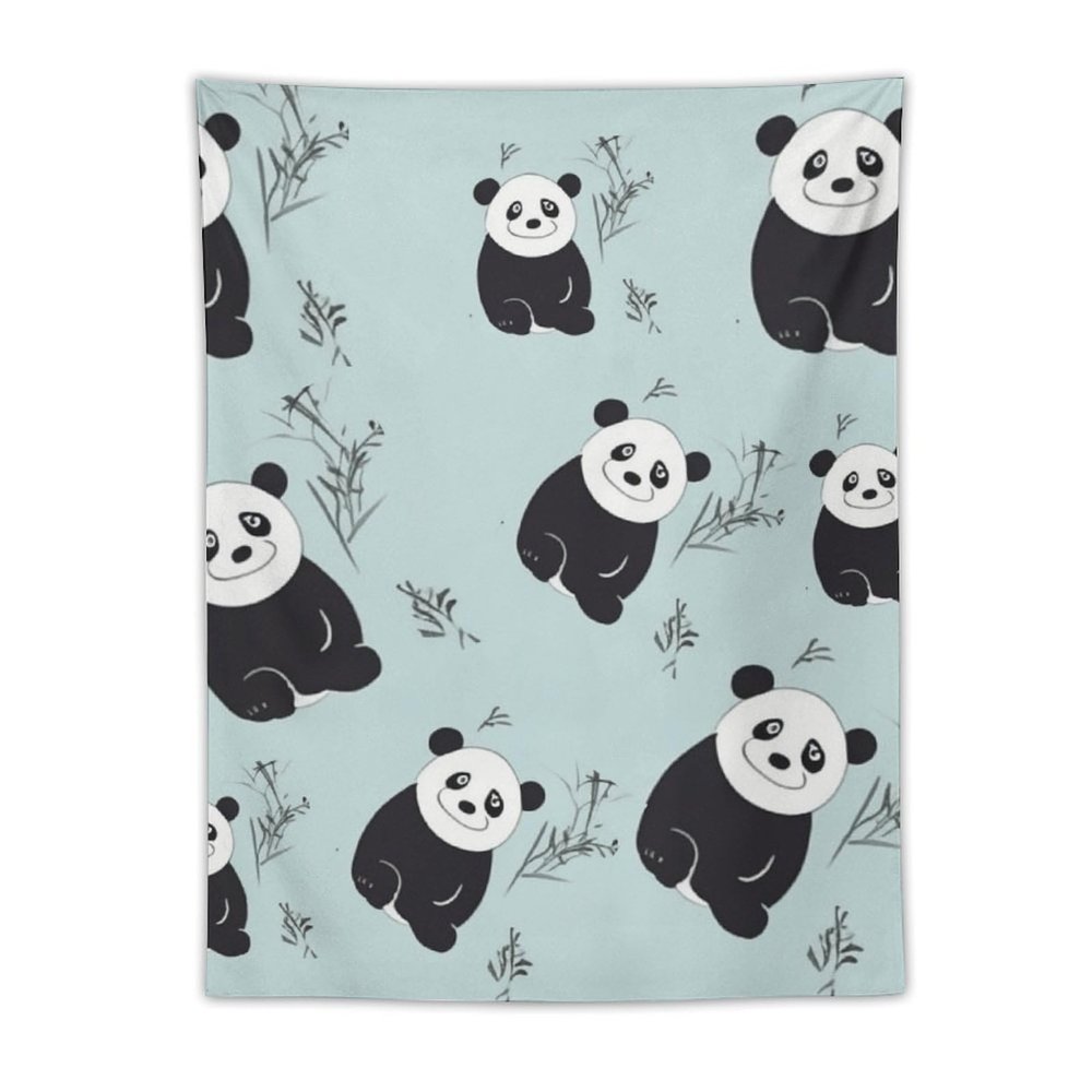 VTCTOASY Tapestry Wall Hanging for Living Room Decorates Wall Tapestries Cartoon Panda Bear Tapestries Wall Decoration for Bedroom Aesthetic Decor Wall Hanging