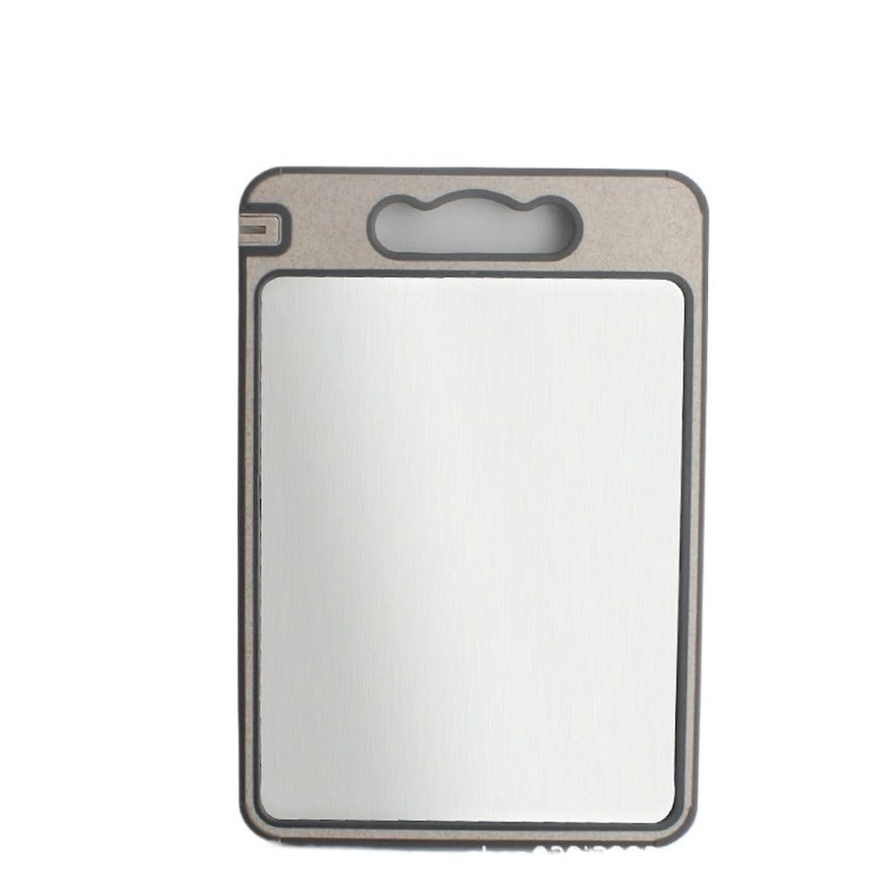 YMGSCC Multi-Functional Stainless Steel Cutting Board, 304 Stainless Steel, 36.7*25.5 cm, White