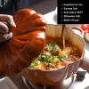 Pumpkin Cocotte,pumpkin Dutch Oven With Lid,4qt Pumpkin Pot For Cooking,enamel Cast Iron Cooking Pot,stew Pot Soup Pot,serves 3-5,halloween Thanksgiving Decor Pot Gift(25x10cm(10x4inch), Orange) view 3