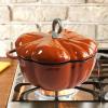 Pumpkin Cocotte,pumpkin Dutch Oven With Lid,4qt Pumpkin Pot For Cooking,enamel Cast Iron Cooking Pot,stew Pot Soup Pot,serves 3-5,halloween Thanksgiving Decor Pot Gift(25x10cm(10x4inch), Orange) view 4