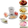 Fondue Pot Set,Ceramic Butter Warmer Set with 4 Forks and 4 Dishes,Cheese Fondue Pot,Fondue Pot Melting Pot Set,Melt Hot Pot Bowl Set For Cheese Chocolate Butter Caramel view 2