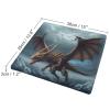BVNMT Degrees of Comfort Meditation Floor Cushion, Square Cushion for Adults Seat,Flying Dragon Printed Memory Foam Cushion, Outdoor Picnic Mat 14.96 * 13.78 Inch. view 2