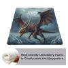 BVNMT Degrees of Comfort Meditation Floor Cushion, Square Cushion for Adults Seat,Flying Dragon Printed Memory Foam Cushion, Outdoor Picnic Mat 14.96 * 13.78 Inch. view 3