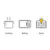 HAOHIZE Cute Timer,Mechanical Kitchen Timers Cartoon Animal Shape Accurate 60 Minutes Manual Timer for Students (Frog) view 3