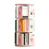 PPOIUYK 3 Floors 360  Rotating Freestanding Bookcases,Home/Office/Room Creative Rotating Book Racks (Pink 40 * 87cm) view 3