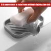 Drain Pad Faucet Splash-Proof Drip Box, Soap Kitchen Countertop Water Filter Sink Storage Pad, Storage Drain Tray(Gray,12.2x9.8cm/4.8x3.8in) view 4