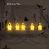 2024 Carrying Little Ghost NightlightPortable Campfire Flickering NightlightHalloween Cute Ornament HangSuitable for Home Decoration, Cafes, Hotels, Churches, Festival Layout and Other (1pcsb) view 3