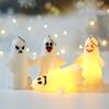 2024 Carrying Little Ghost NightlightPortable Campfire Flickering NightlightHalloween Cute Ornament HangSuitable for Home Decoration, Cafes, Hotels, Churches, Festival Layout and Other (1pcsb) view 4