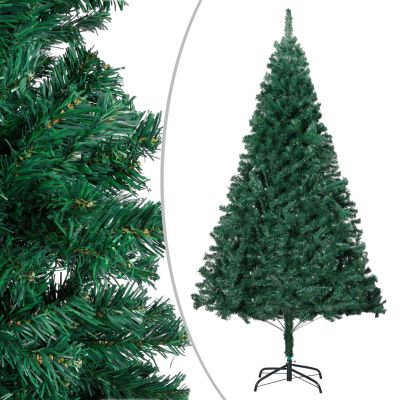 Gecheer Artificial Christmas Tree Indoor & Ourdoor Xmas Decoration for Home Party and Office with Thick Branches Green 8 ft PVC SH240763A