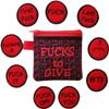 Big Bag of F * cks to Give Zipper Pouch - F*ck Pocket Tokens with Different Words, 17 Different Embroidered Badge Coins (purple) view 2