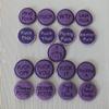 Big Bag of F * cks to Give Zipper Pouch - F*ck Pocket Tokens with Different Words, 17 Different Embroidered Badge Coins (purple) view 4