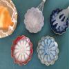 Ceramic Spoon Rest for Stove Top, Flower Cute Spoon Rest for Kitchen Counter, Cooking Spoon Holder for Kitchen Counter, Utensil Rest Spatula Rest Ladle Holder Tong Rest, 1 PC (Retro, Sea Blue) view 3