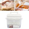 TOPINCN Kimchi Container, Airtight Pickle Fermentation Storage Container with Leakproof Lid Portable Handle for Storage, Ideal for Post Fermentation Projects view 4