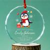 ALEINA ORNAMENT Personalized Baby First Christmas Glass Ornament, Christmas Tree Baby Ornament view 1