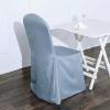 Efavormart 20PCS | Polyester Banquet Chair Covers Banquet Chair Covers - Wedding Reception Banquet Party Restaurant - Dusty Blue view 2
