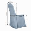 Efavormart 20PCS | Polyester Banquet Chair Covers Banquet Chair Covers - Wedding Reception Banquet Party Restaurant - Dusty Blue view 3