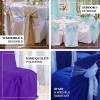 Efavormart 30PCS | Round Top Royal Blue Polyester Banquet Chair Covers Linen Dinning Chair slipcover for Wedding Party Event Catering view 4