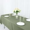 Efavormart Rectangle Tablecloth, 60"x126" Stain & Wrinkle Resistant Washable Table Cloth, Oblong Decorative Polyester Fabric Table Cover for Dining, Party, Wedding - Eucalyptus Dusty Sage view 2