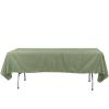 Efavormart Rectangle Tablecloth, 60"x126" Stain & Wrinkle Resistant Washable Table Cloth, Oblong Decorative Polyester Fabric Table Cover for Dining, Party, Wedding - Eucalyptus Dusty Sage view 3