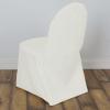 Efavormart 100 PCSIvory Polyester Banquet Chair Covers, Reusable or Disposable Stain Resistant Chair Covers view 2