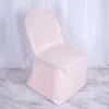 Efavormart 50PCS Round Top Blush Polyester Banquet Chair Covers Linen Dinning Chair slipcover for Wedding Party Event Catering view 2