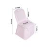 Efavormart 50PCS Round Top Blush Polyester Banquet Chair Covers Linen Dinning Chair slipcover for Wedding Party Event Catering view 3