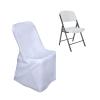 Efavormart 100 PCS White Lifetime Folding Chair Cover Dinning Chair Slipcover for Wedding Party Event Banquet Catering view 1