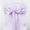 Efavormart 25 PCS Lavender Polyester Chair Sashes Tie Bows for Wedding Events Decor Chair Bow Sash Party Decor Supplies - 6x108 view 1