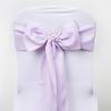 Efavormart 25 PCS Lavender Polyester Chair Sashes Tie Bows for Wedding Events Decor Chair Bow Sash Party Decor Supplies - 6x108 view 3
