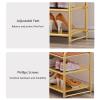 Shoe Bench Entryway with Cushion Storage Bench with Padded Seat Shoe Rack Organizer with Shelf for Living Room Bathroom Bedroom view 4