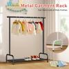 SLEEPING LAMB Kids Clothing Rack, Small Baby Clothes Rack with Bottom Storage Shelf, Toddler Clothes Hanger Rack with Bottom Storage Clothing Racks for hanging Clothes, Black view 3