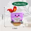 Emotional Support Dumpster Fire - Positive Crochet Birthday Valentines Gifts for Her Women Men Girls Coworker Friend, Handmade Easter Basket Stuffers Essentials Gift Home Accessories Decor (Purple) view 2