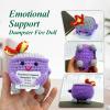 Emotional Support Dumpster Fire - Positive Crochet Birthday Valentines Gifts for Her Women Men Girls Coworker Friend, Handmade Easter Basket Stuffers Essentials Gift Home Accessories Decor (Purple) view 3