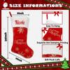 Ulico Personalized Christmas Stocking20 Large Embroidered Custom Name Stockings, Velvet Xmas Stocking for Kids,Holiday Family Stocking for Fireplace Party Decoration1 Pcs view 2