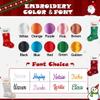 Ulico Personalized Christmas Stocking20 Large Embroidered Custom Name Stockings, Velvet Xmas Stocking for Kids,Holiday Family Stocking for Fireplace Party Decoration1 Pcs view 3