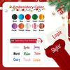 Ulico Custom Pet Christmas Stocking, Large Personalized Embroidered Name Stocking for Dogs Cats,Bone Shape Stockings,Xmas Decorations Fireplace Hanging Stockings Family Holiday Stockings 4 Pcs view 2