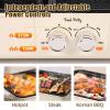 Food Party Hot Pot Electric Grill 2 in 1 Korean BBQ Grill Indoor Smokeless Hotpot Pot Electric Cooker Sahabu Shabu Pot Non Stick (Large) view 2