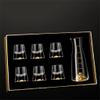 13ml Mini Spirit Glass Crystal Glass Wine Glass Set Decanter Brandy Vodka Moutai Spirit Glass Family Wine Glass Set,B-7 Piece Set view 1