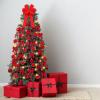 Duraaamo 134 Pcs Rose Christmas Tree Decoration Set Include Faux Red Rose Ornaments Artificial Berries Christmas Balls Ribbon Bows 16.4 ft 50 LED String Lights for Xmas Holiday DIY Crafts (Big) view 3
