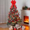 Duraaamo 134 Pcs Rose Christmas Tree Decoration Set Include Faux Red Rose Ornaments Artificial Berries Christmas Balls Ribbon Bows 16.4 ft 50 LED String Lights for Xmas Holiday DIY Crafts (Big) view 4