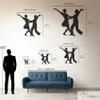 Violaura Dancers Metal Wall Art - Easy to Install Hanging Romantic, Couple, Dance, Embrace, Love, Passion, Ballroom, Intimacy Perfect for Home, Bathroom, Office, Living Room Decor (54.6" x 60.0") view 3