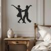 Violaura Dancers Metal Wall Art - Easy to Install Hanging Romantic, Couple, Dance, Embrace, Love, Passion, Ballroom, Intimacy Perfect for Home, Bathroom, Office, Living Room Decor (54.6" x 60.0") view 4